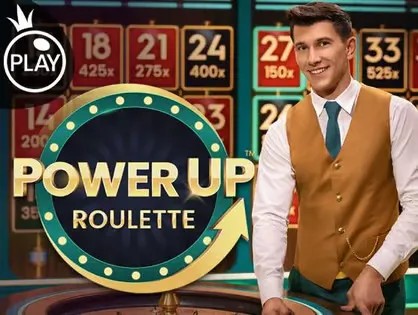 Power UP Roulette slot visual from Pragmatic Play available on ninecasinohu.net